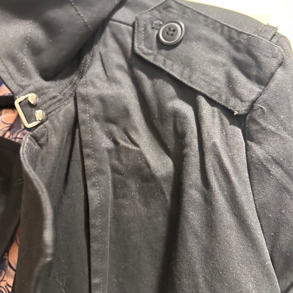 JEAN PAUL GAULTIER TARGET TRENCH COAT 12 BLACK WINTER DESIGNER - Picture 9 of 16